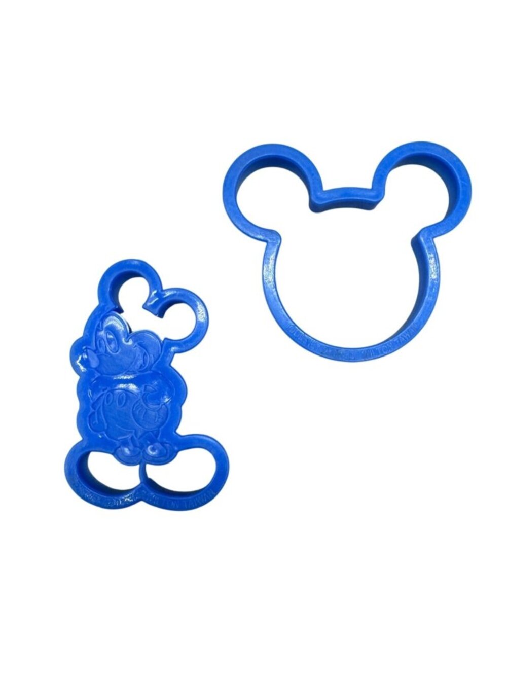 Mickey Mouse Cookie Cutters Set Of 2 Blue Plastic Disney Wilton Taiwan